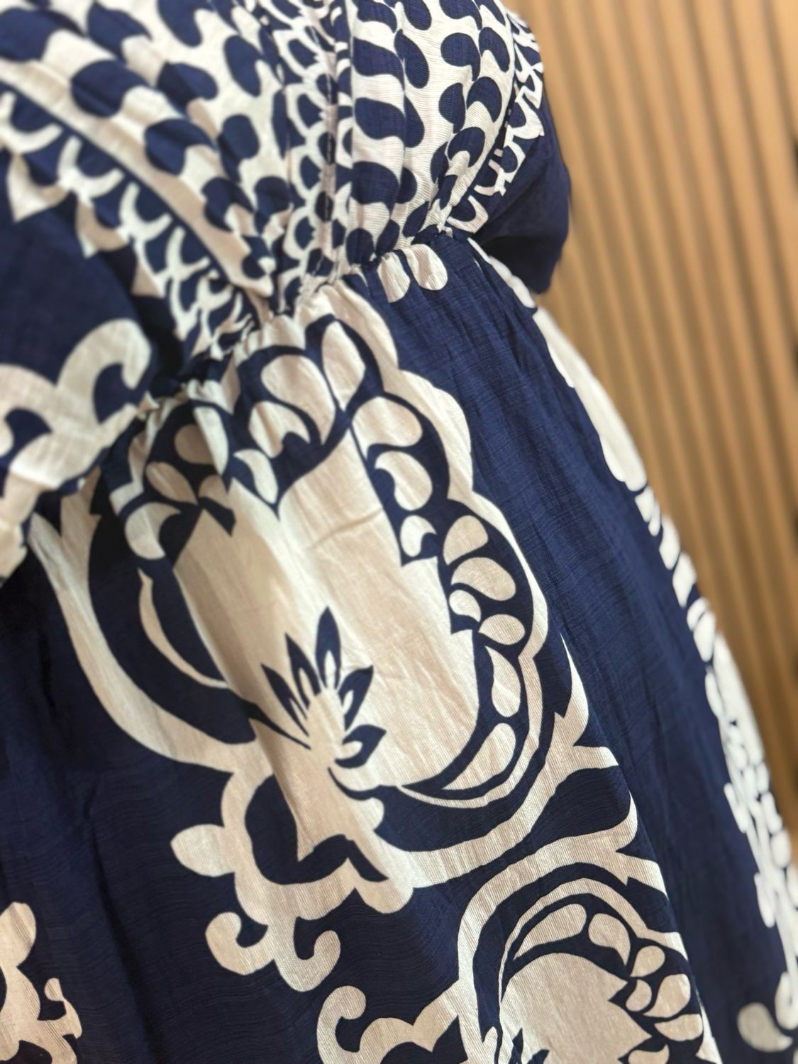 Floaty Midi Dress - Navy