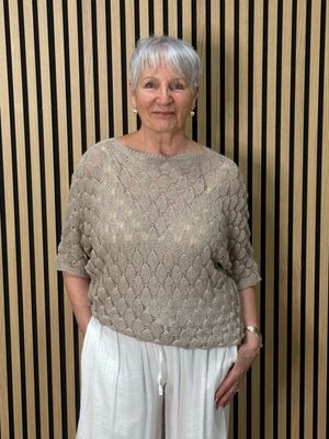Textured Knit Jumper - Taupe