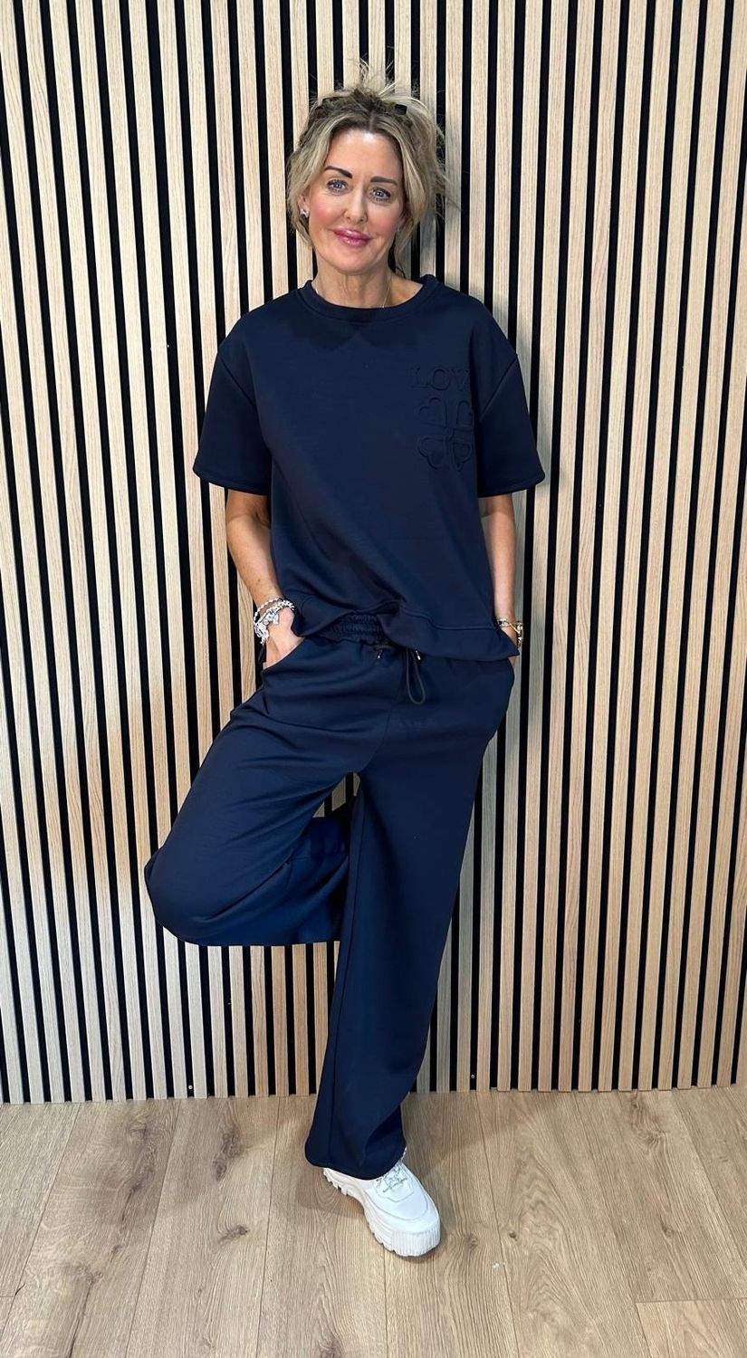 Love Lounge Co-Ord Set Navy