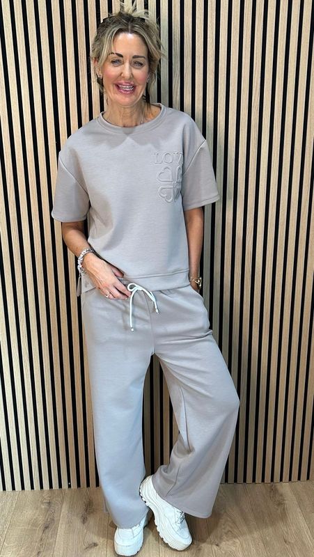 Love Lounge Co-Ord Set - Taupe