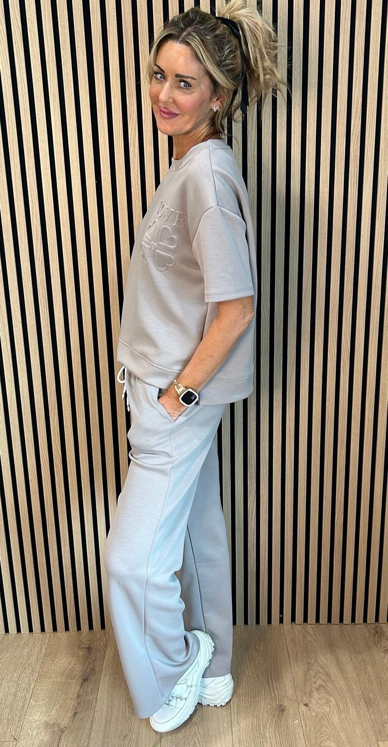 Love Lounge Co-Ord Set - Taupe