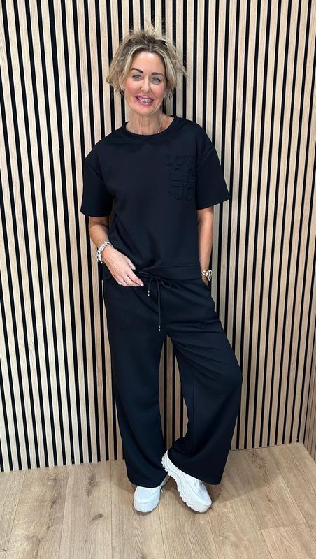 Love Lounge Co-Ord Set - Black