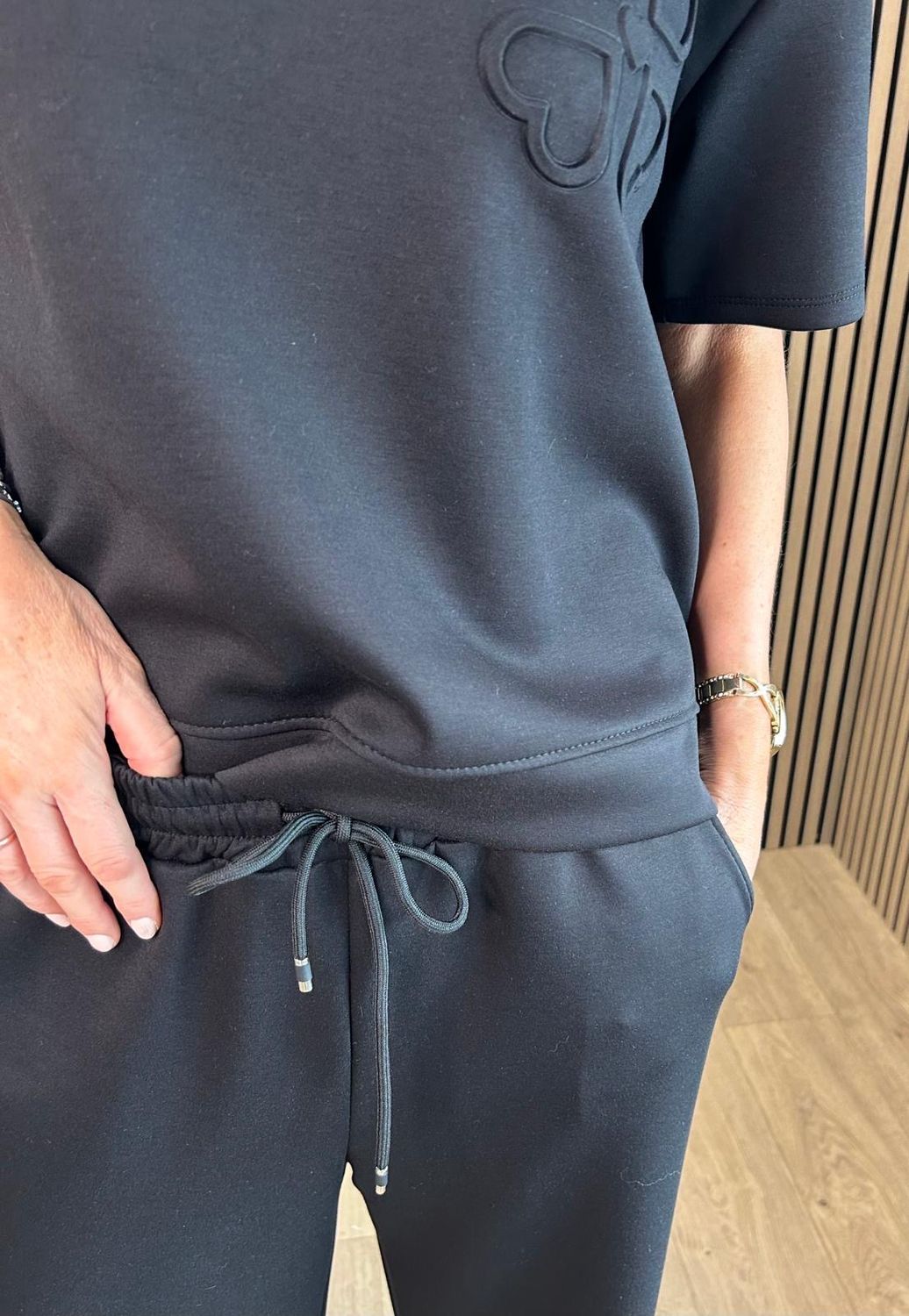 Love Lounge Co-Ord Set - Black