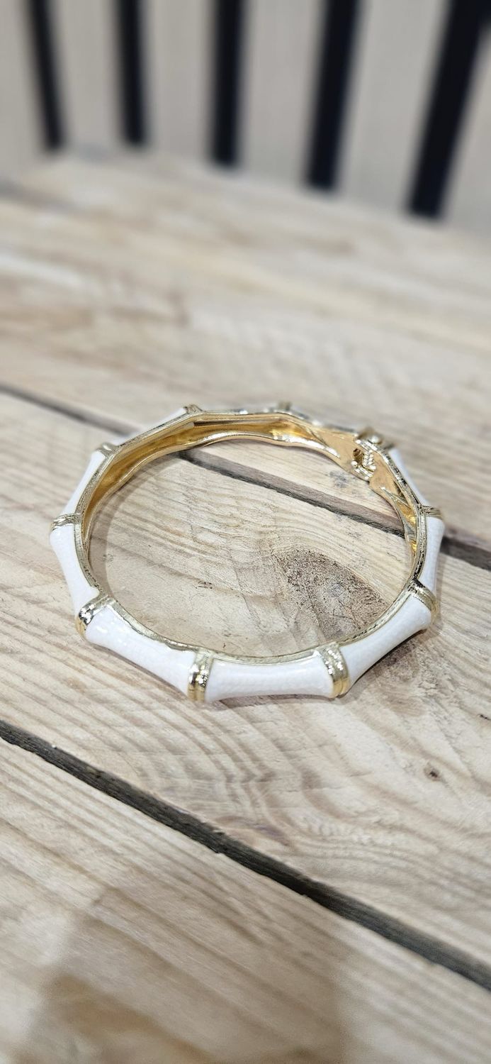 Bamboo Style Bangle Bracelet