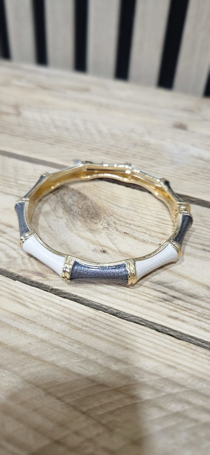 Bamboo Style Bangle Bracelet