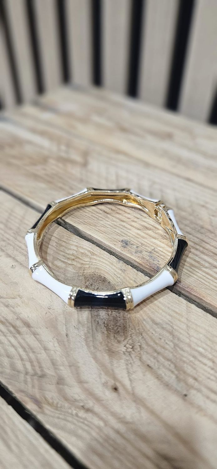 Bamboo Style Bangle Bracelet
