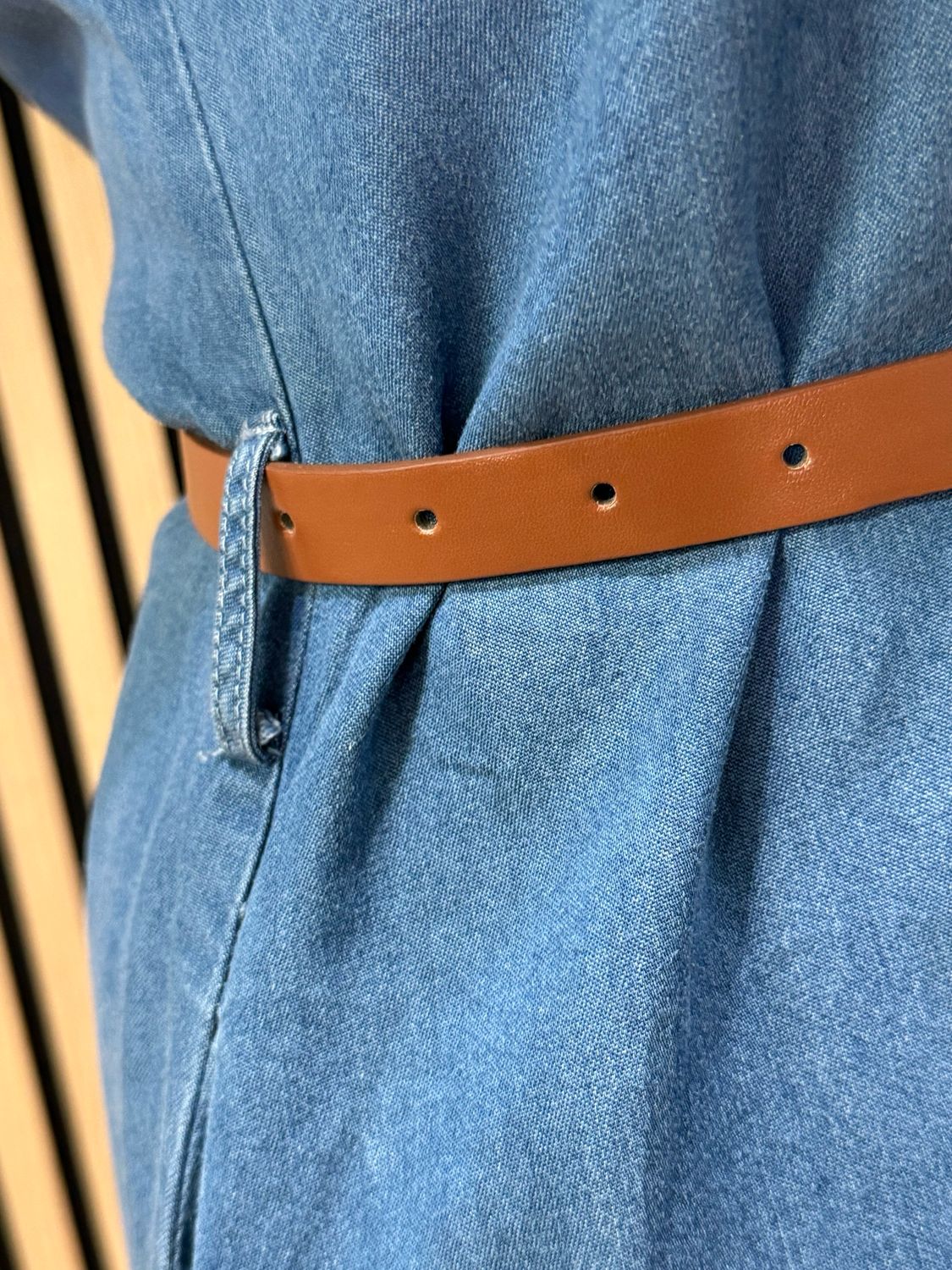 Sleeveless Denim Dress - Dark Denim