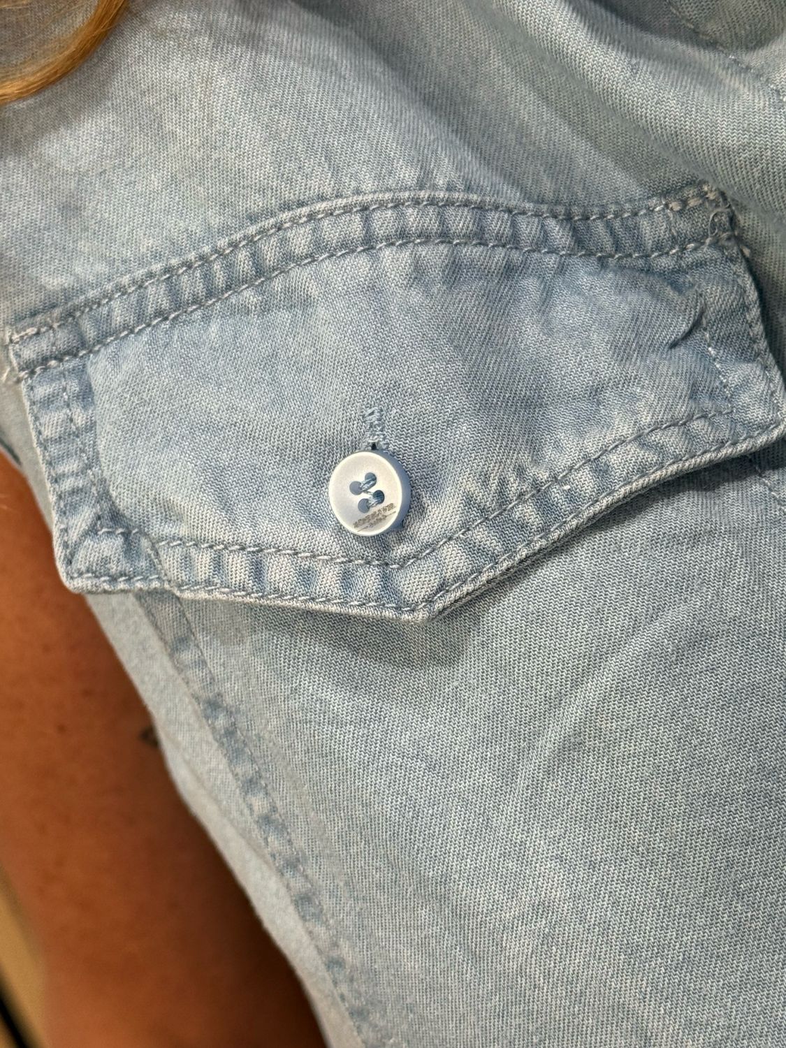 Sleeveless Denim Dress - Light Denim