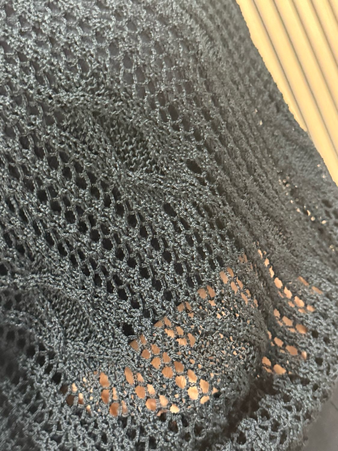 Lightweight Open Knit Jumper - Black