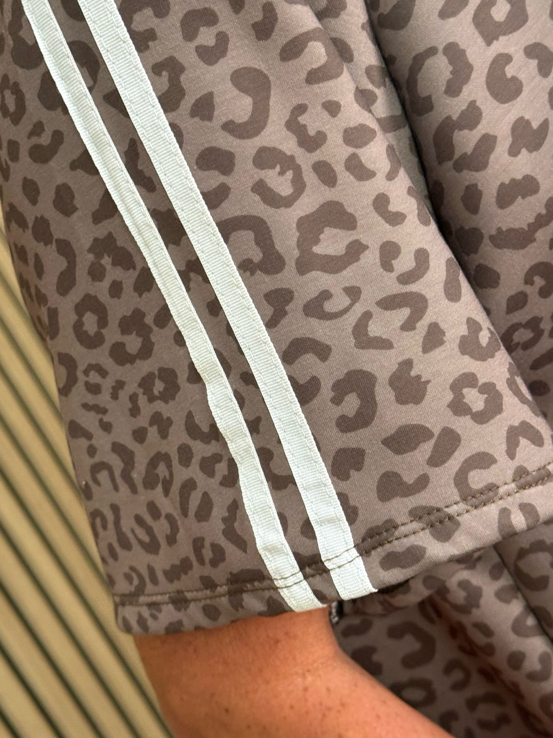 Leopard Print Lounge Set - Taupe