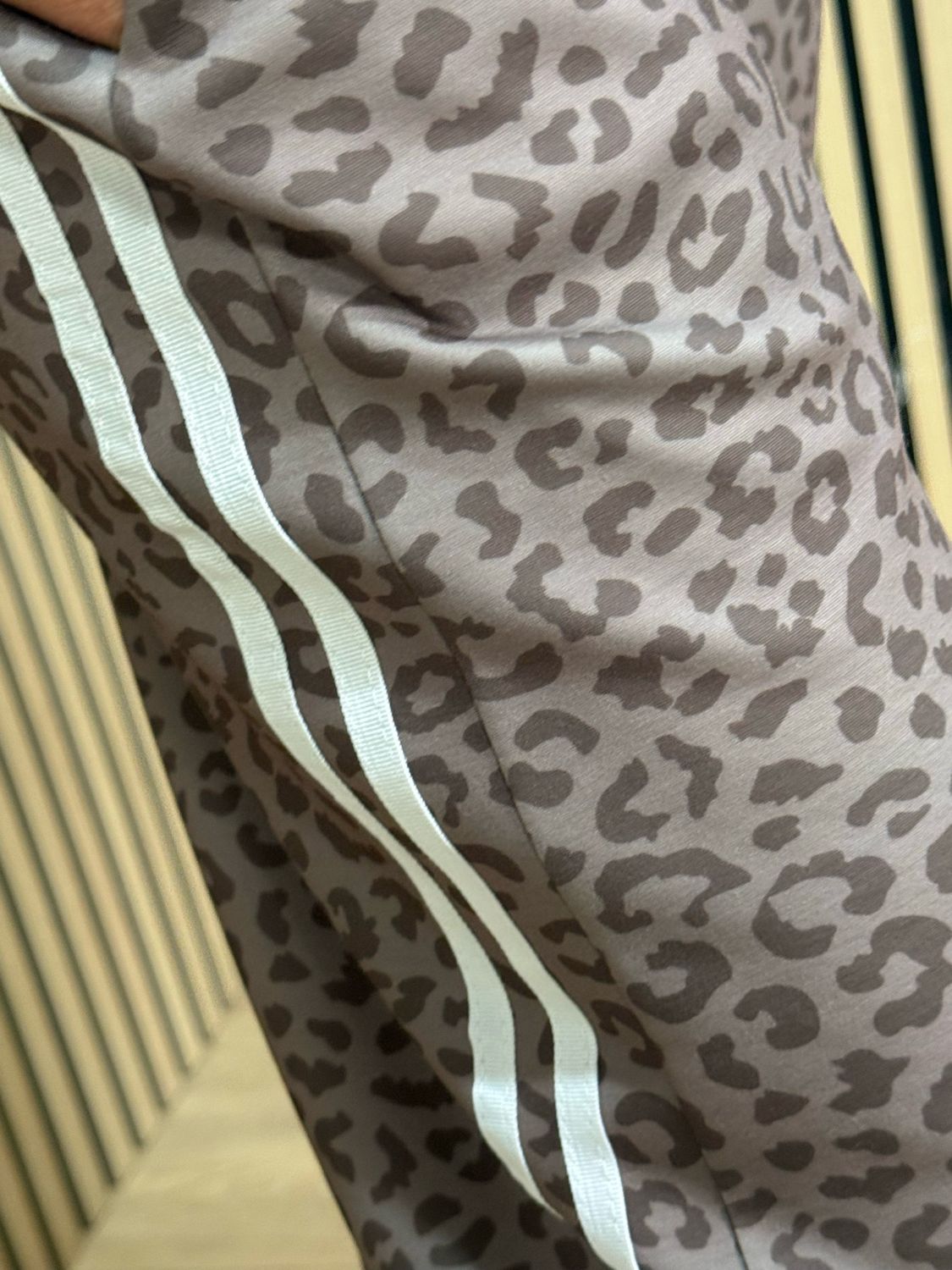 Leopard Print Lounge Set - Taupe