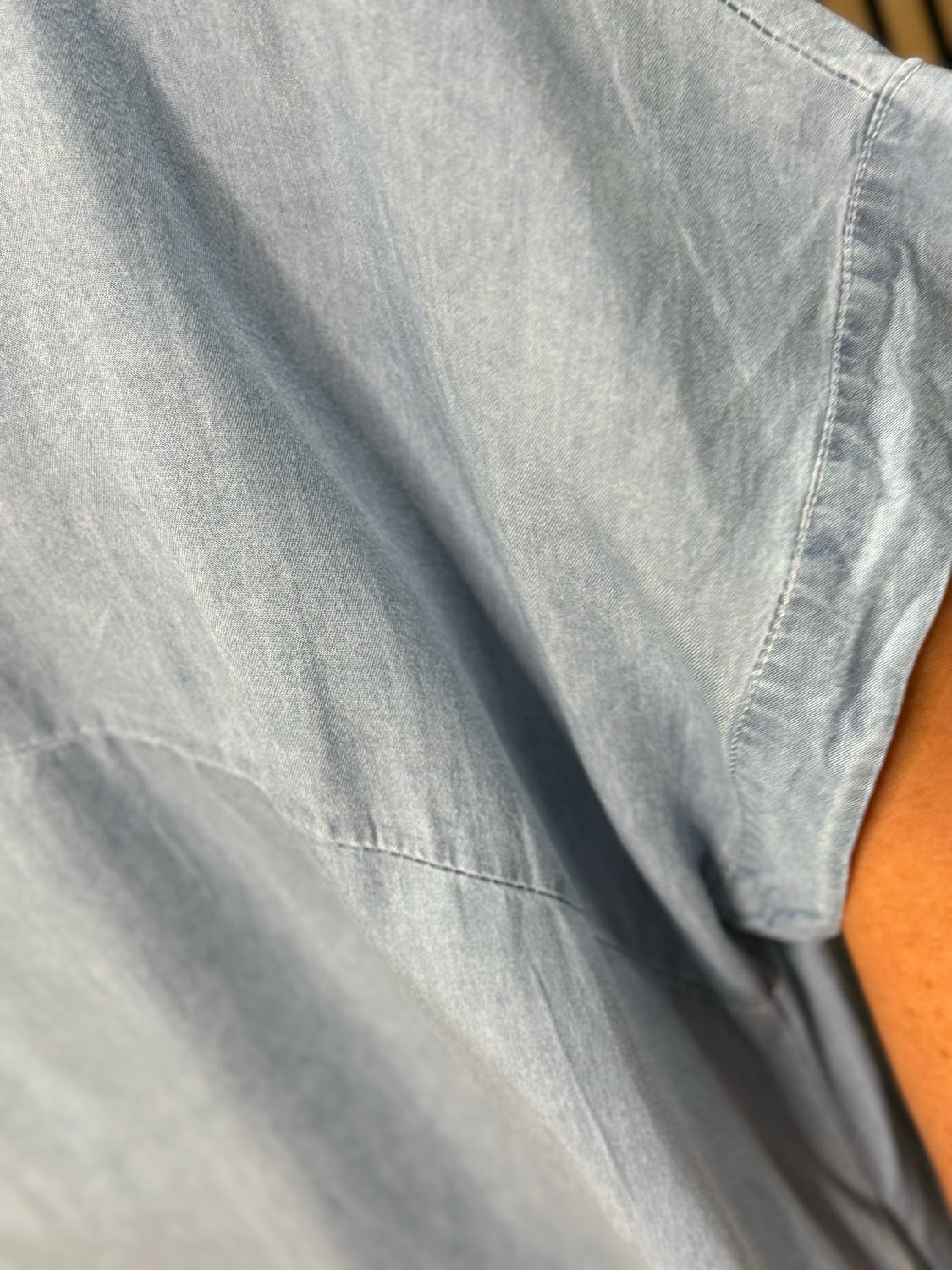 Oversized Denim Midi Dress - Light denim