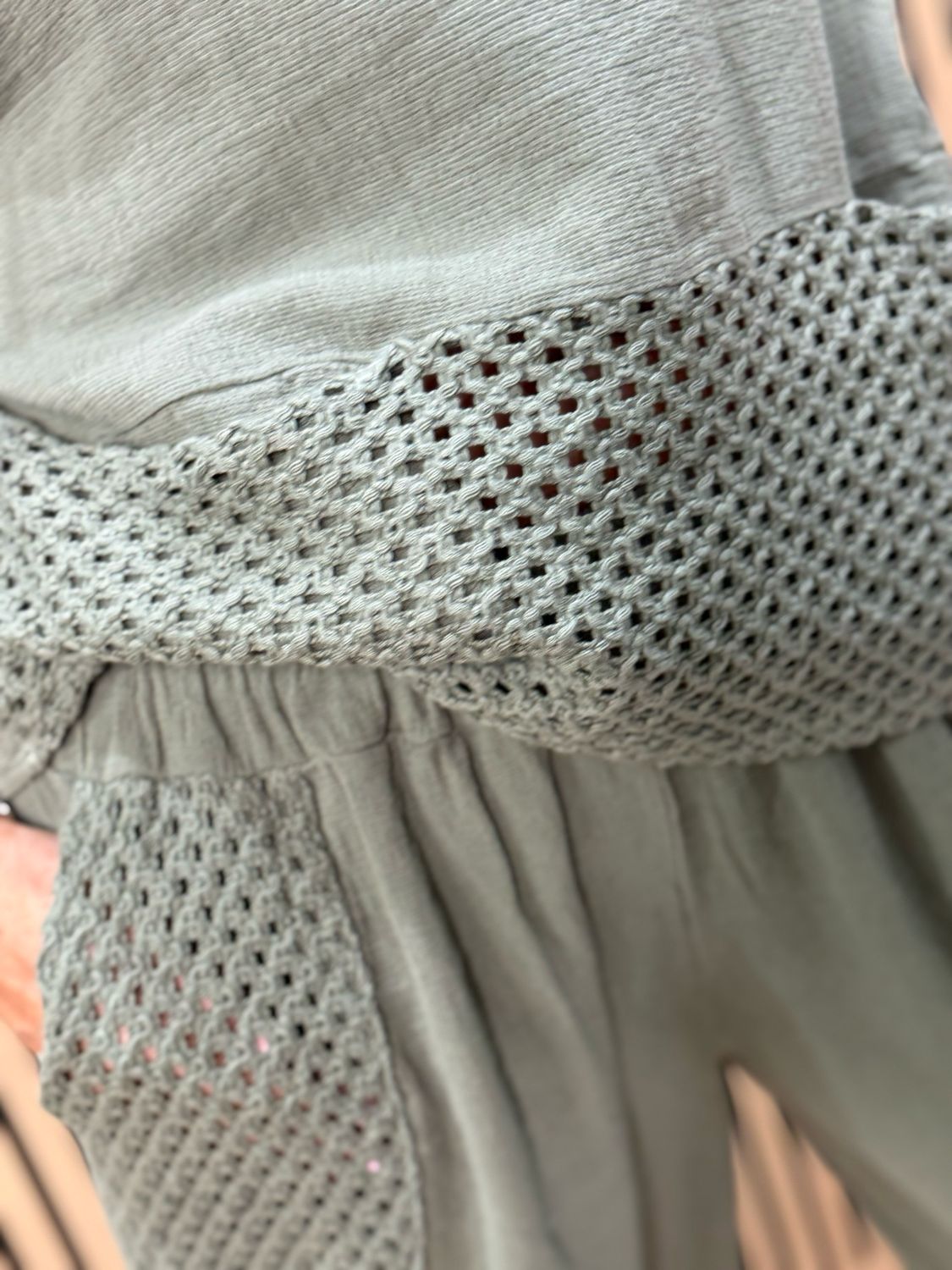 Cotton Trouser Suit - Khaki