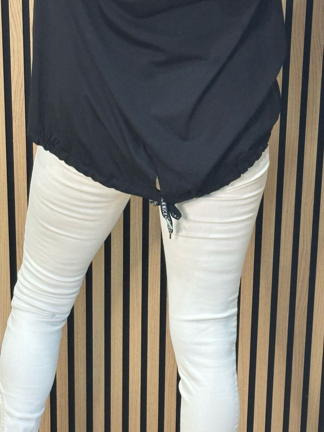 Leopard Pocket Top - Black