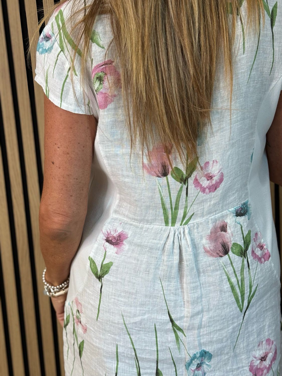 Floral Summer Dress - White