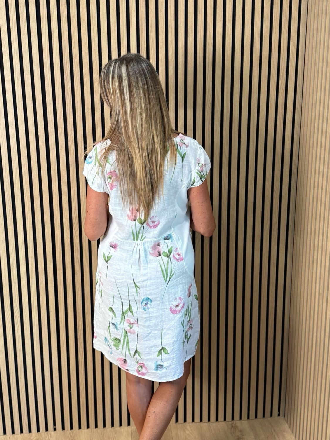 Floral Summer Dress - White