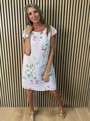 Floral Summer Dress - Pink