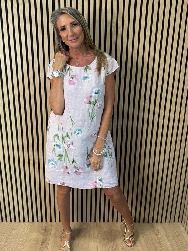 Floral Summer Dress - Pink