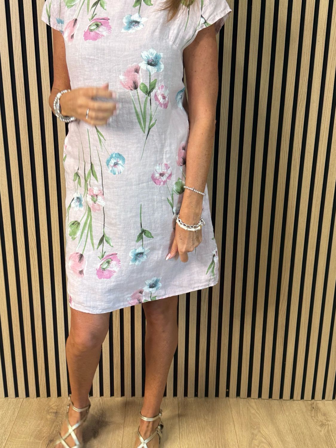 Floral Summer Dress - Pink