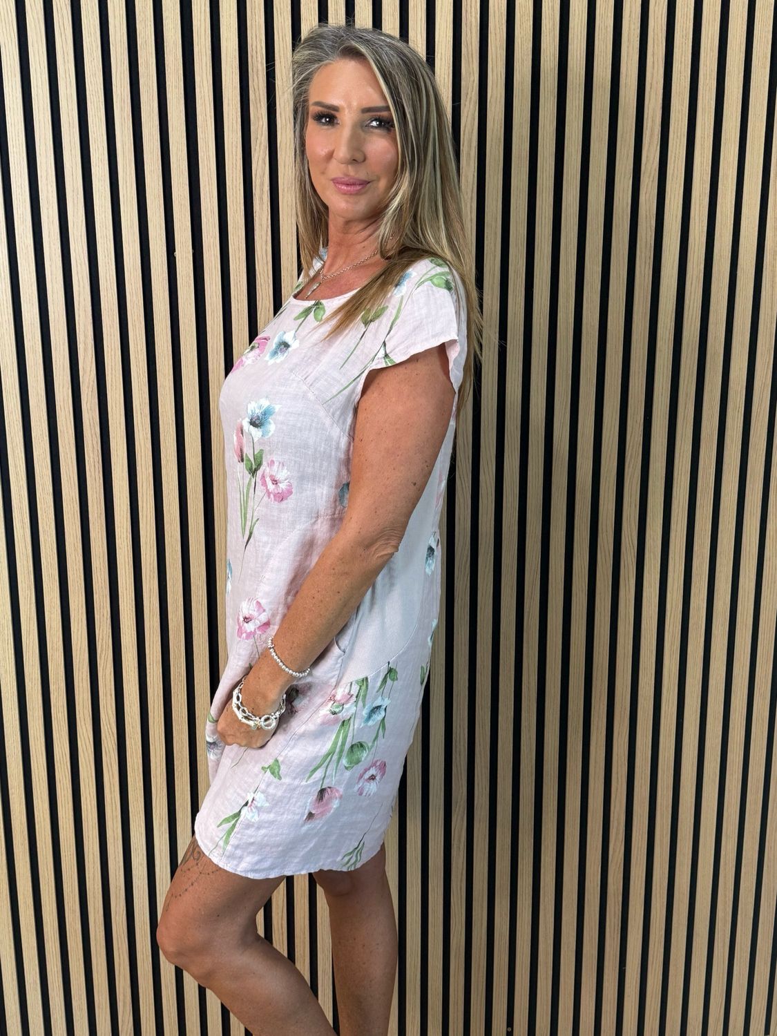 Floral Summer Dress - Pink