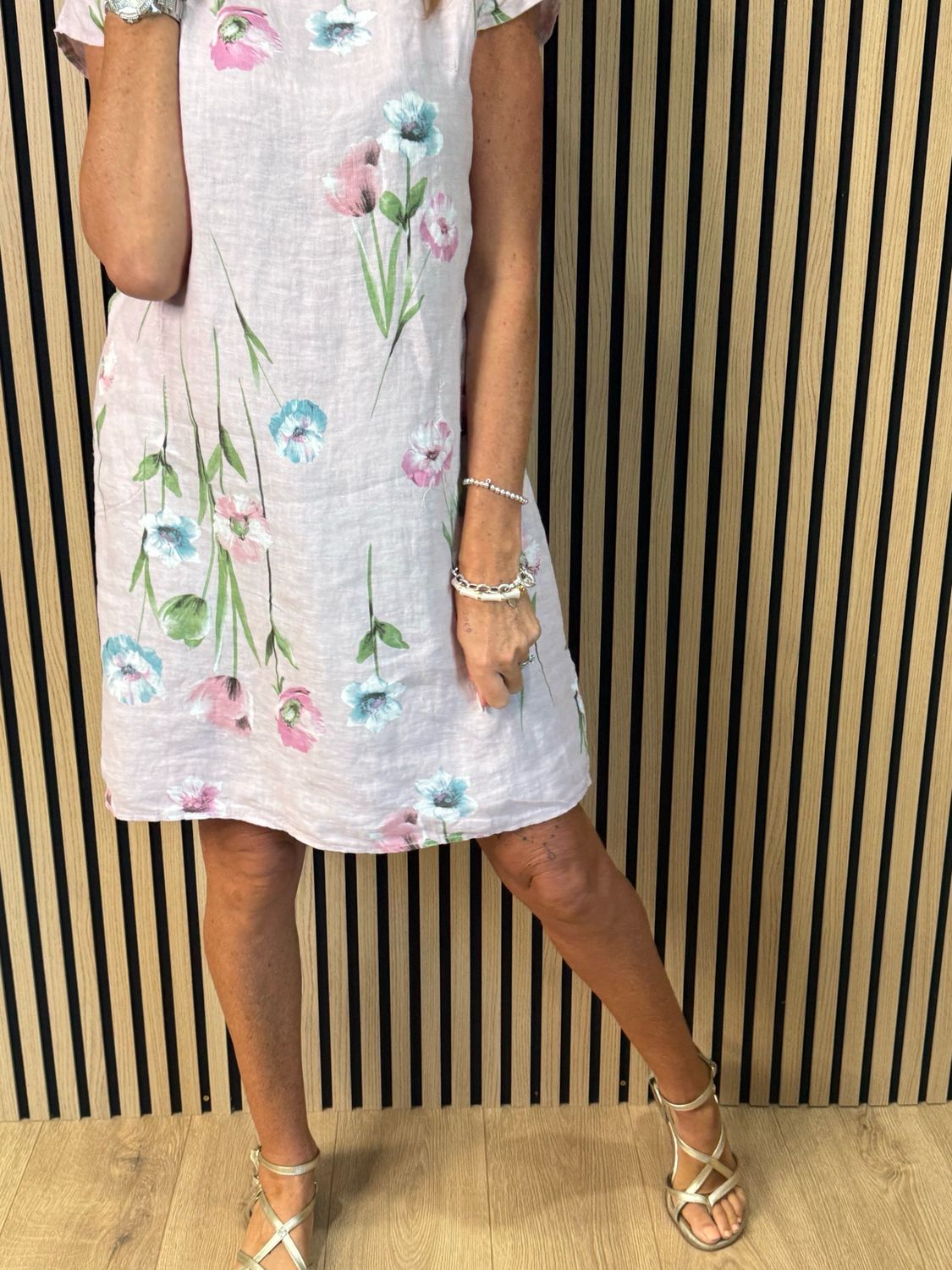 Floral Summer Dress - Pink