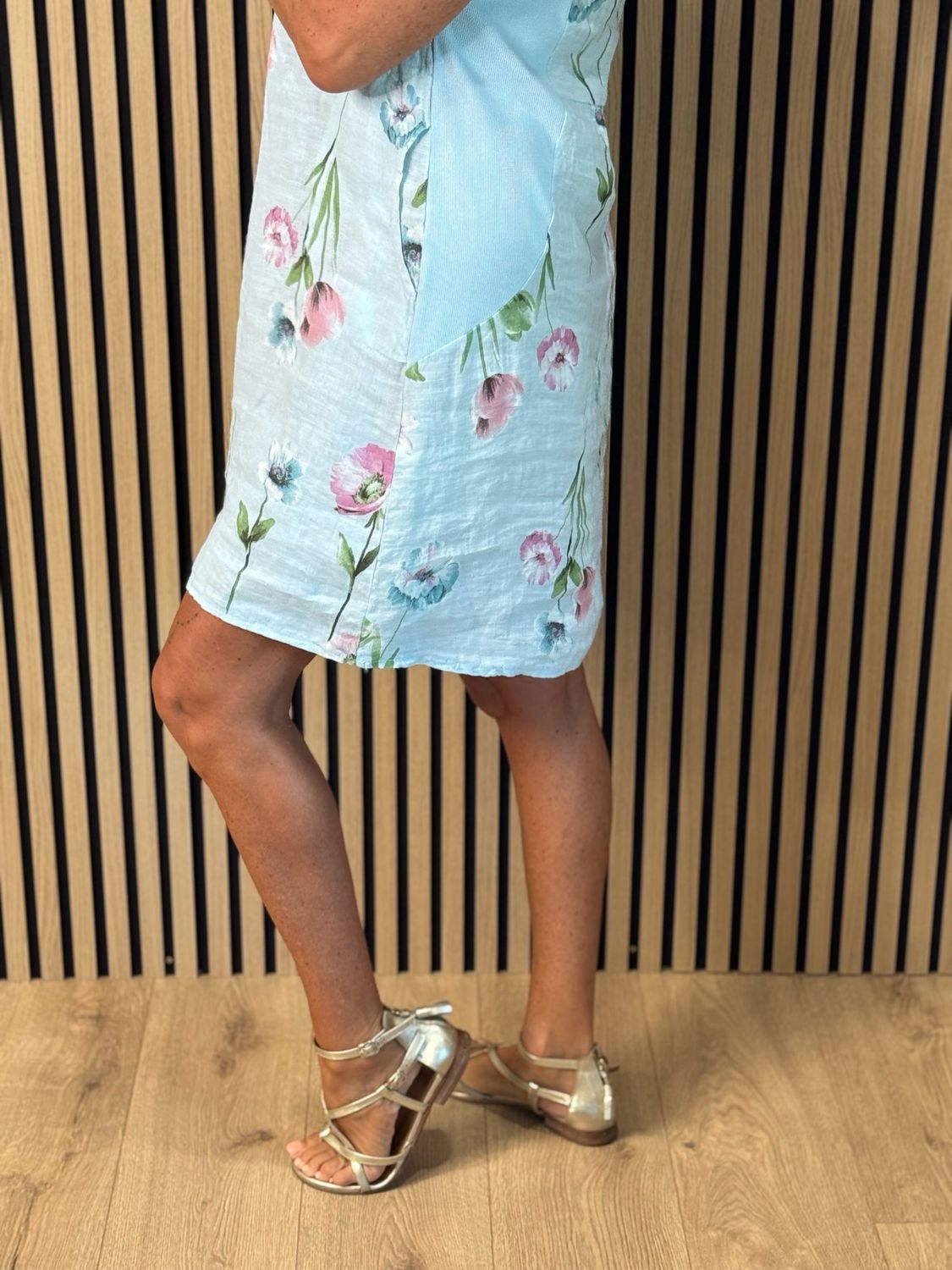 Floral Summer Dress - Blue