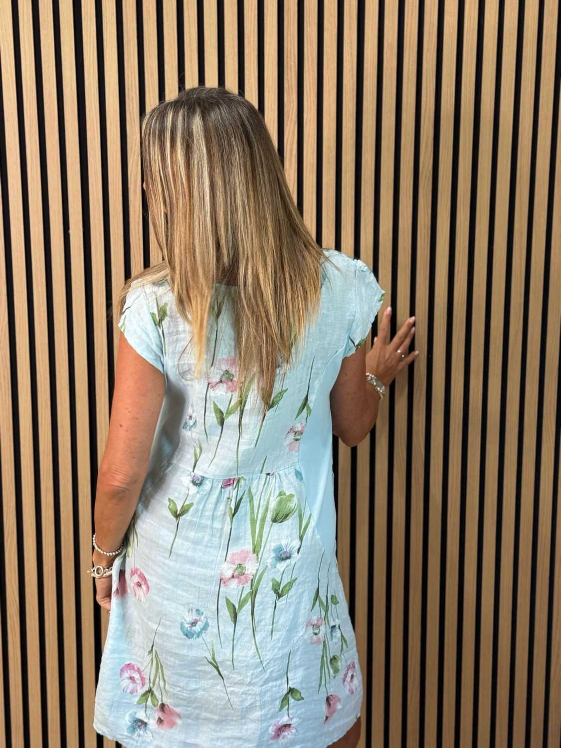Floral Summer Dress - Blue