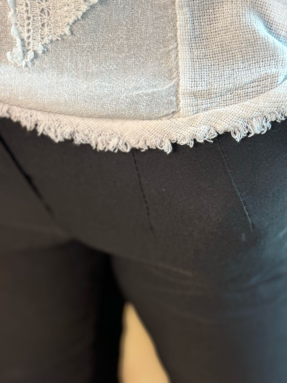 Star Detail Top - White