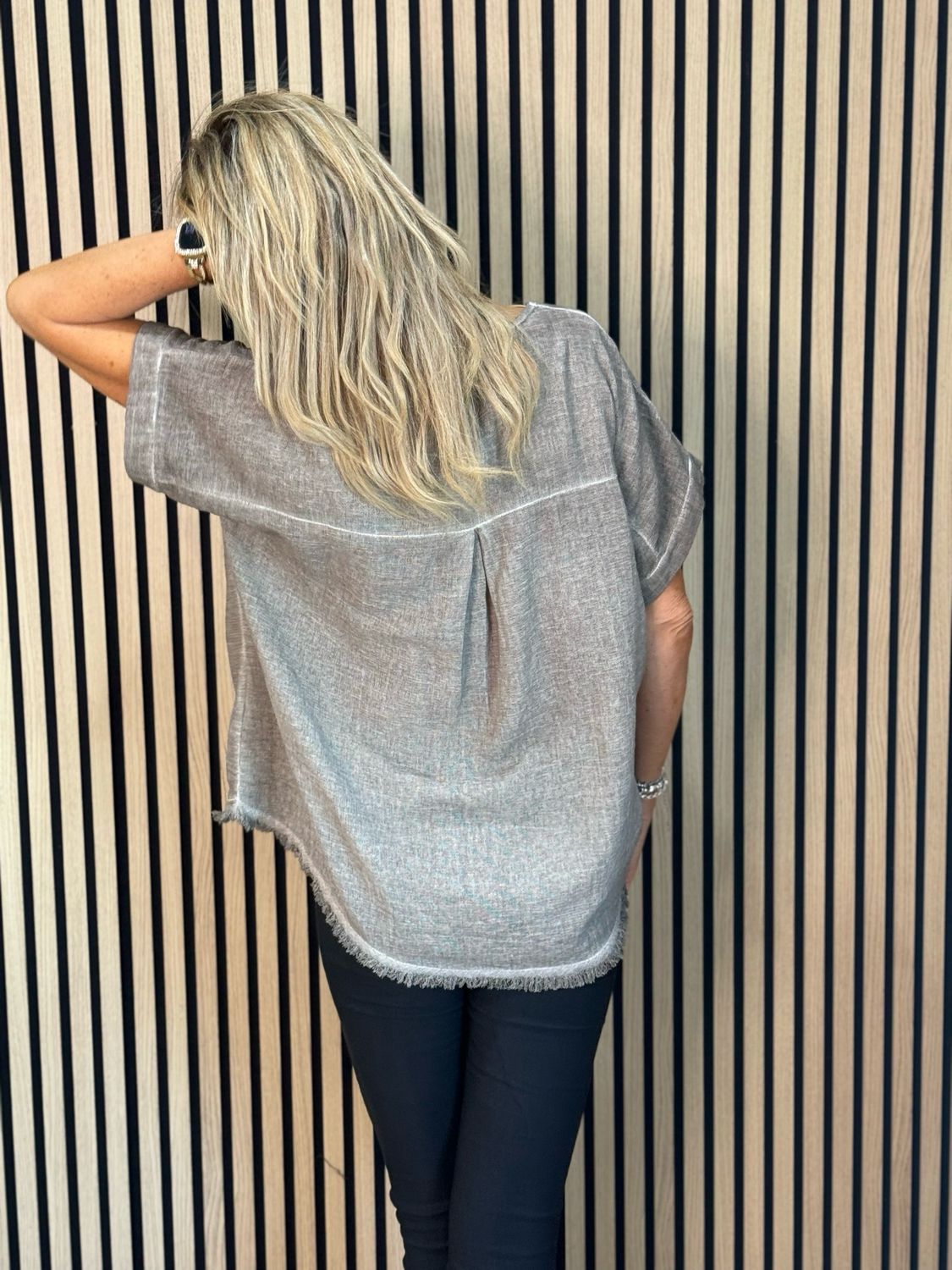 Star Detail Top - Taupe