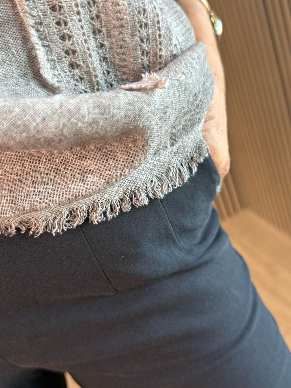 Star Detail Top - Taupe