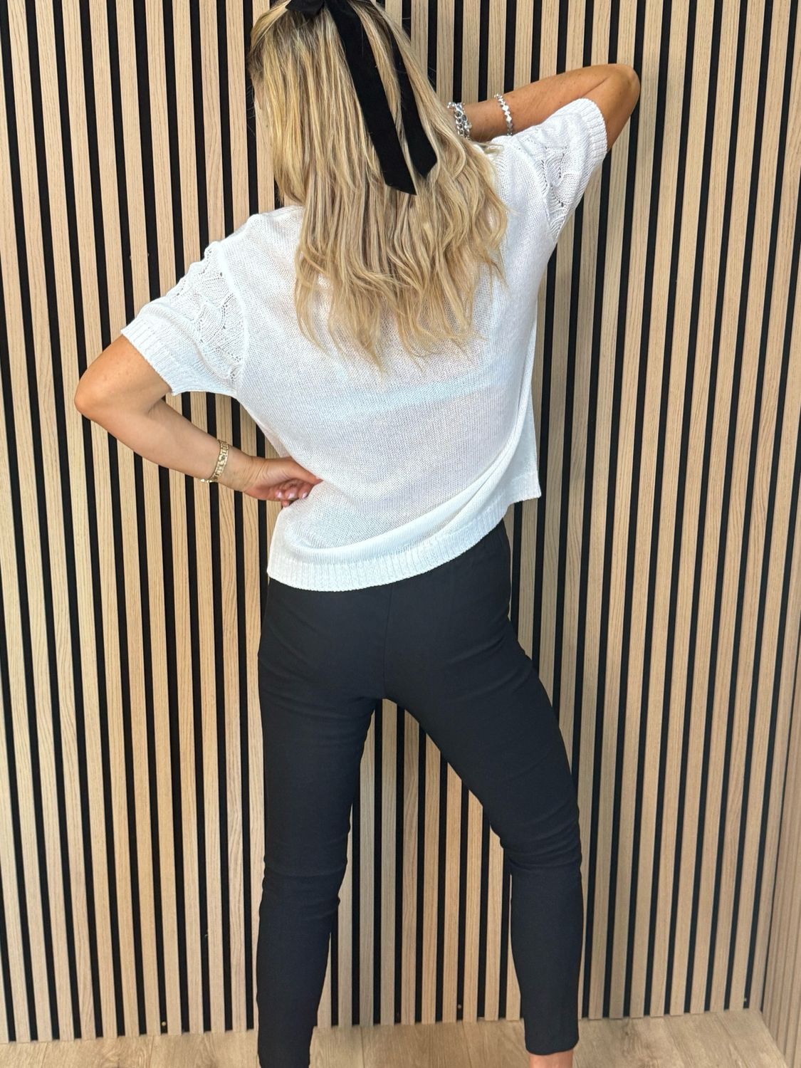 Lightweight Knit Top - White