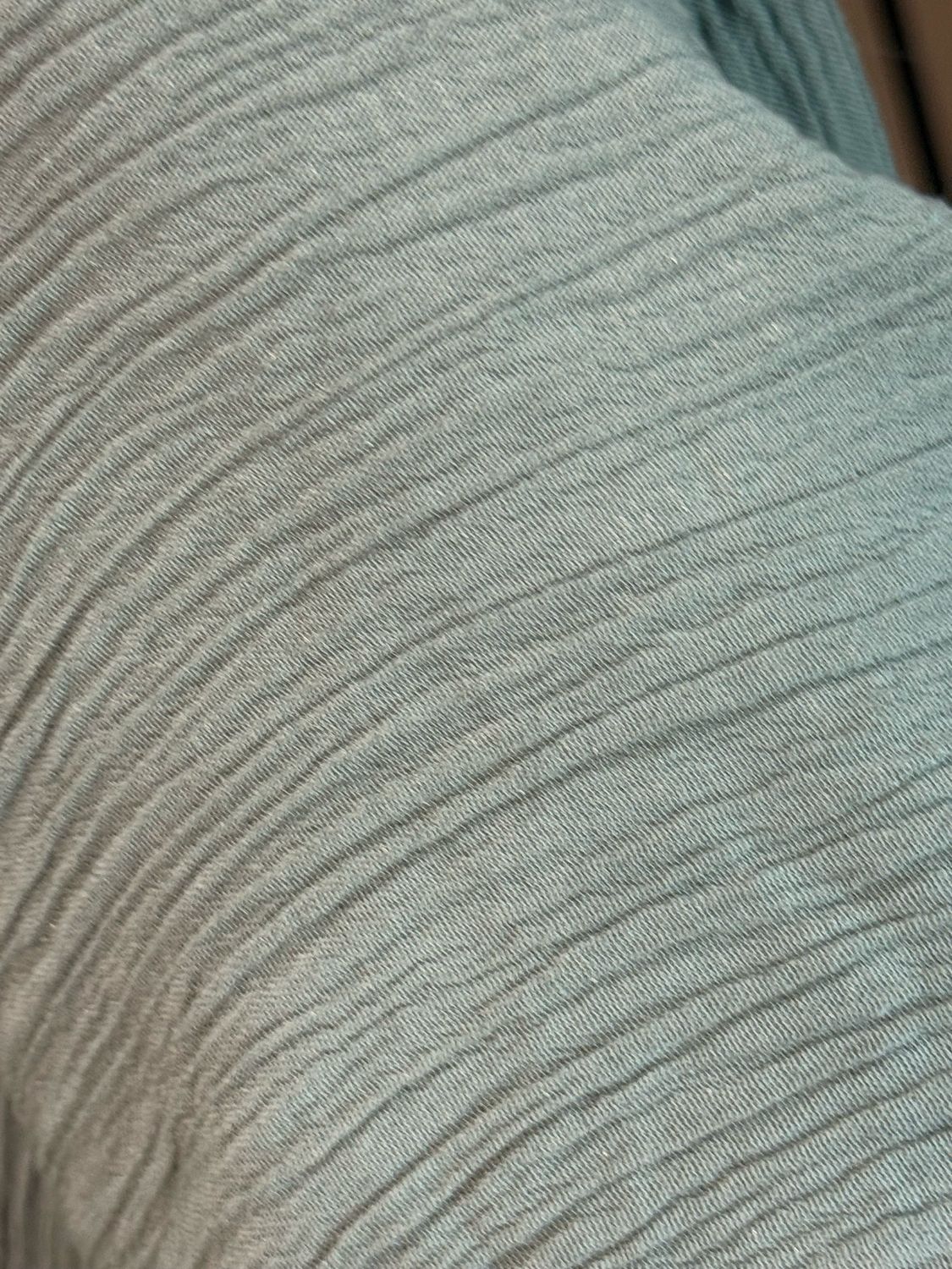 Tie Front Crinkle Top - Khaki