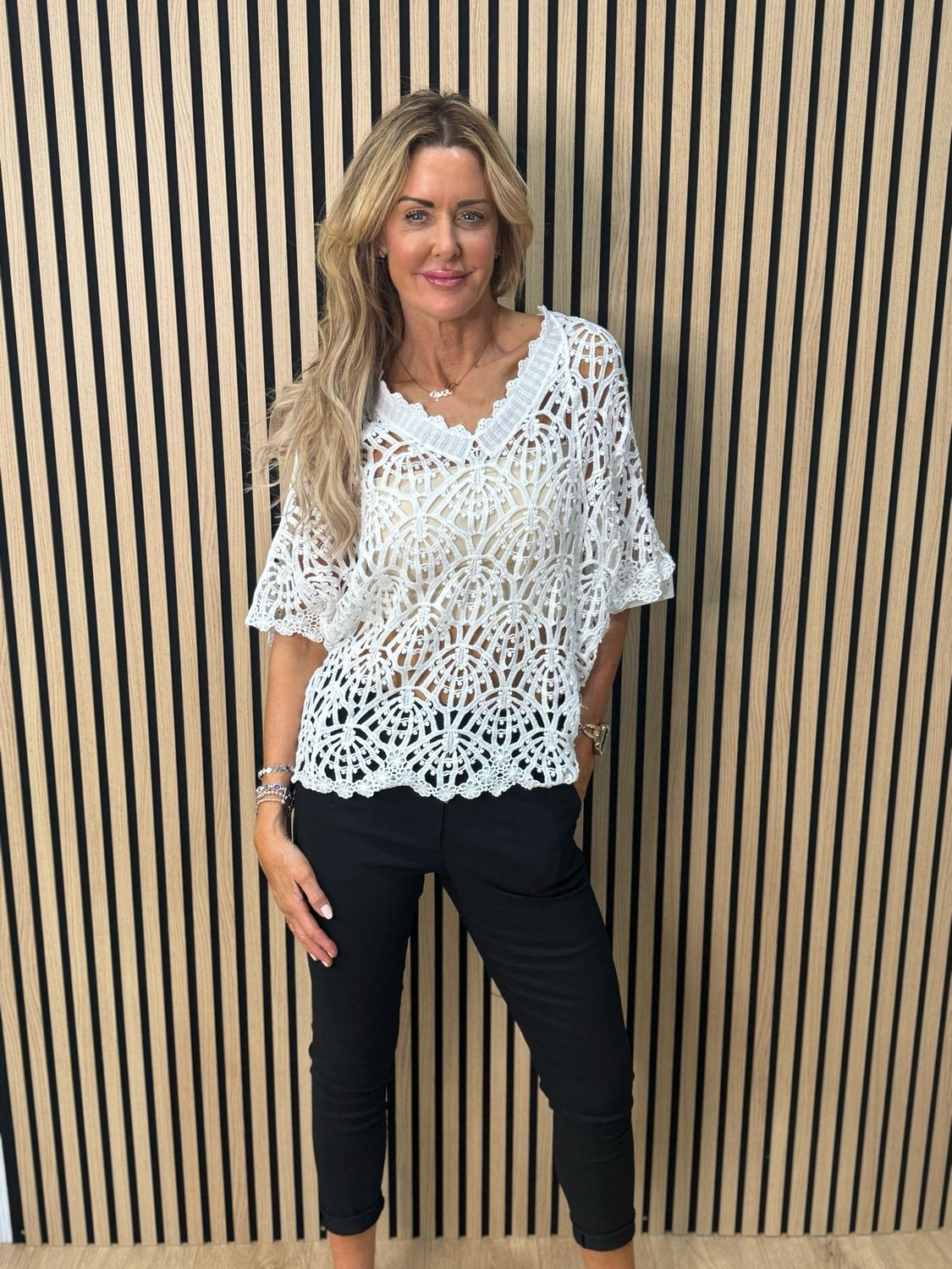 Crochet Lace top - White