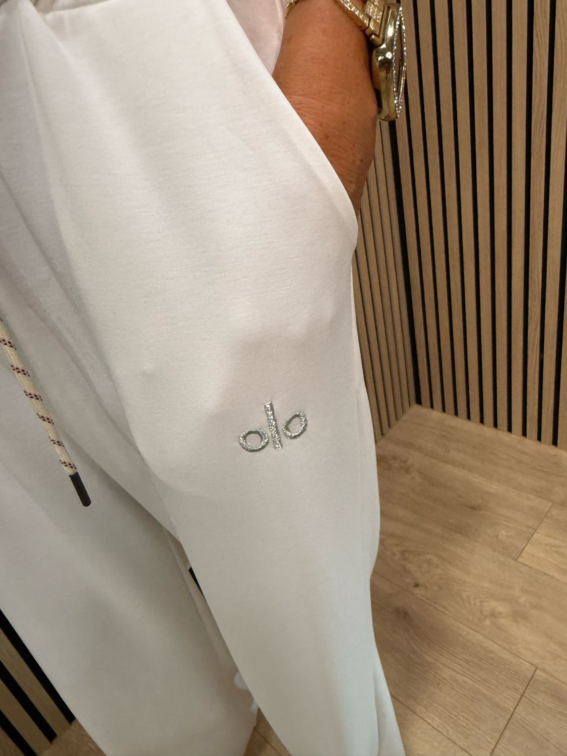 Zip Neck Co-Ord Set - White