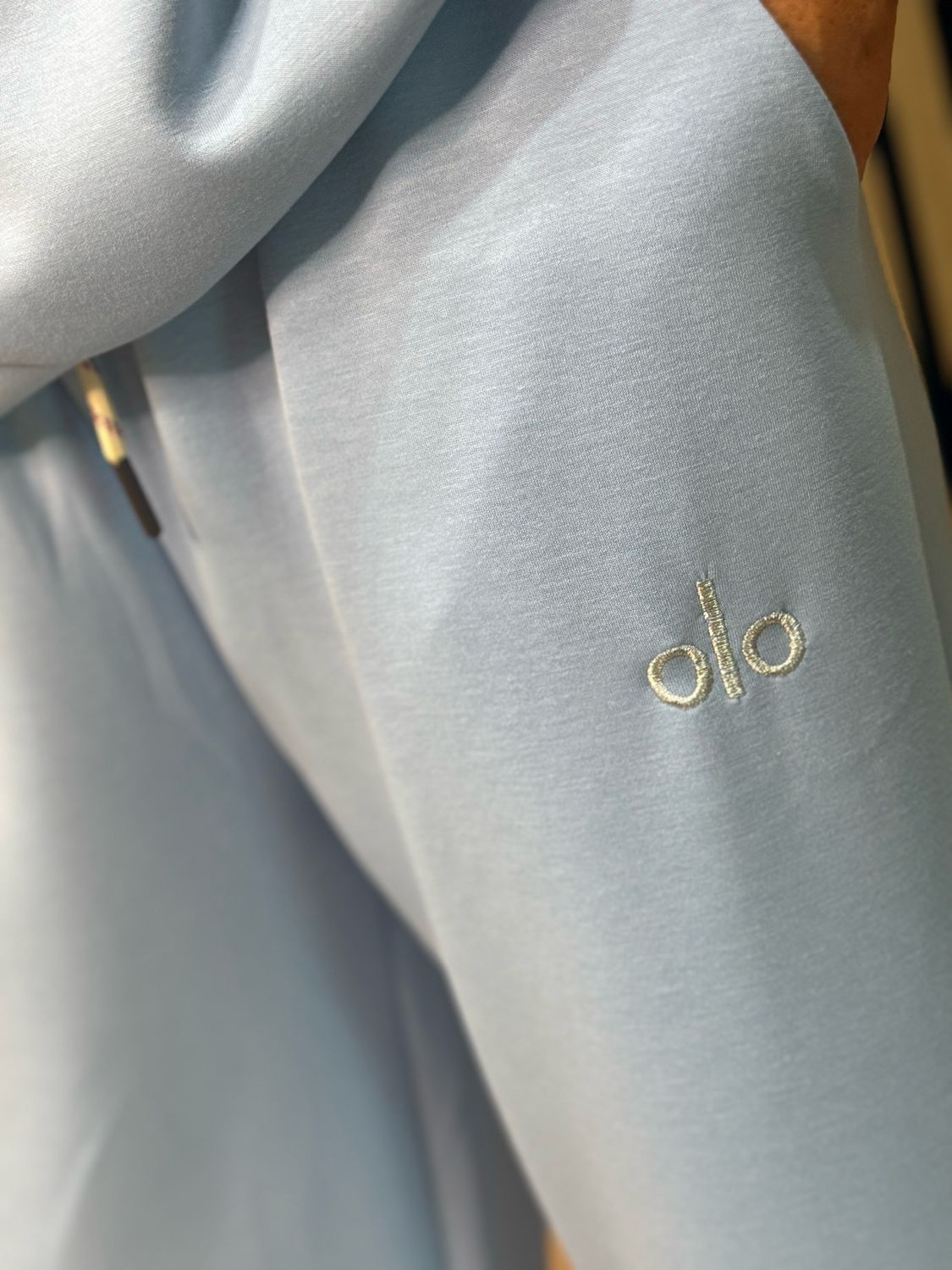 Zip Neck Co-Ord Set - Baby Blue