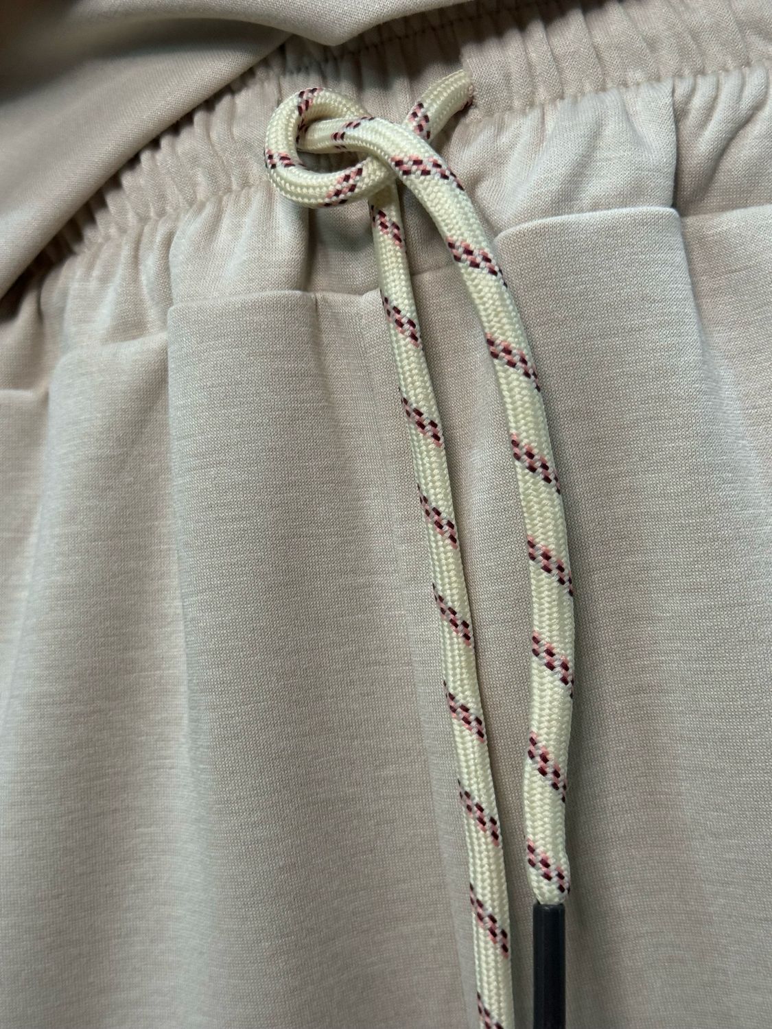 Zip Neck Co-Ord Set - Beige