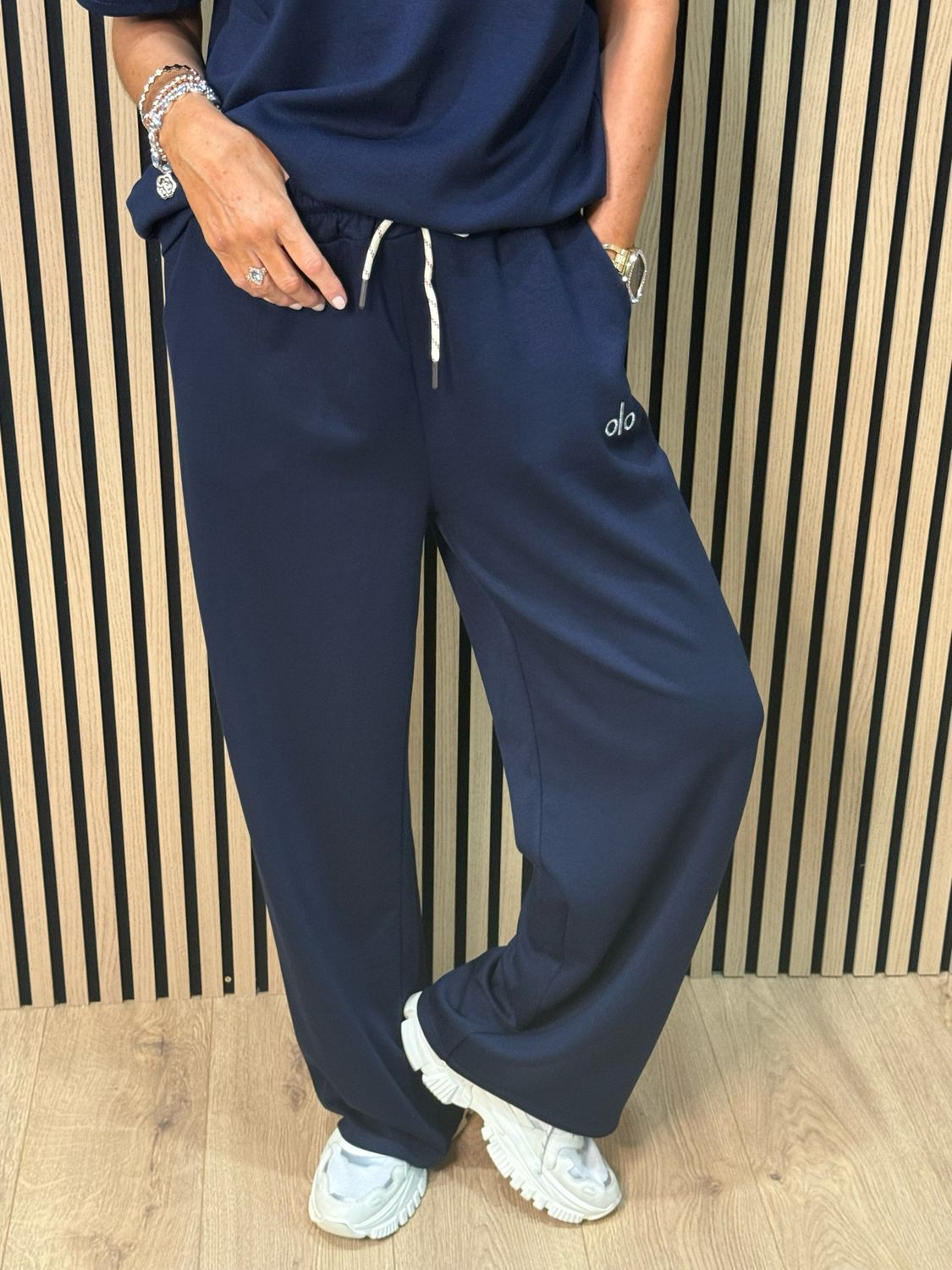 Zip Neck Co-Ord Set - Navy