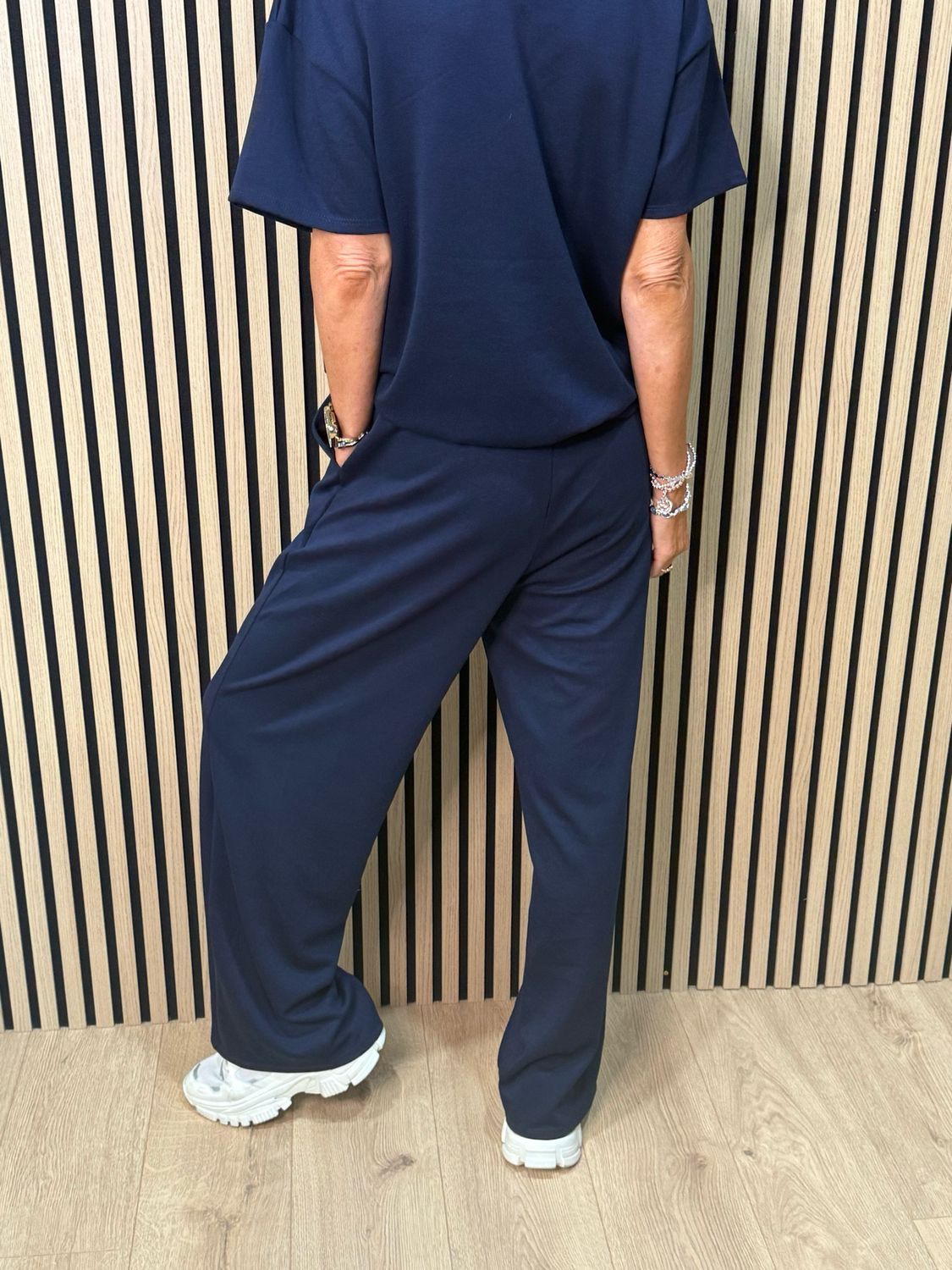 Zip Neck Co-Ord Set - Navy