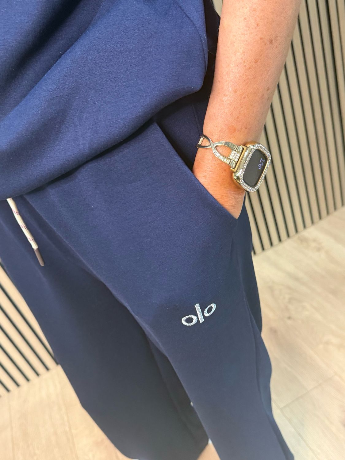 Zip Neck Co-Ord Set - Navy