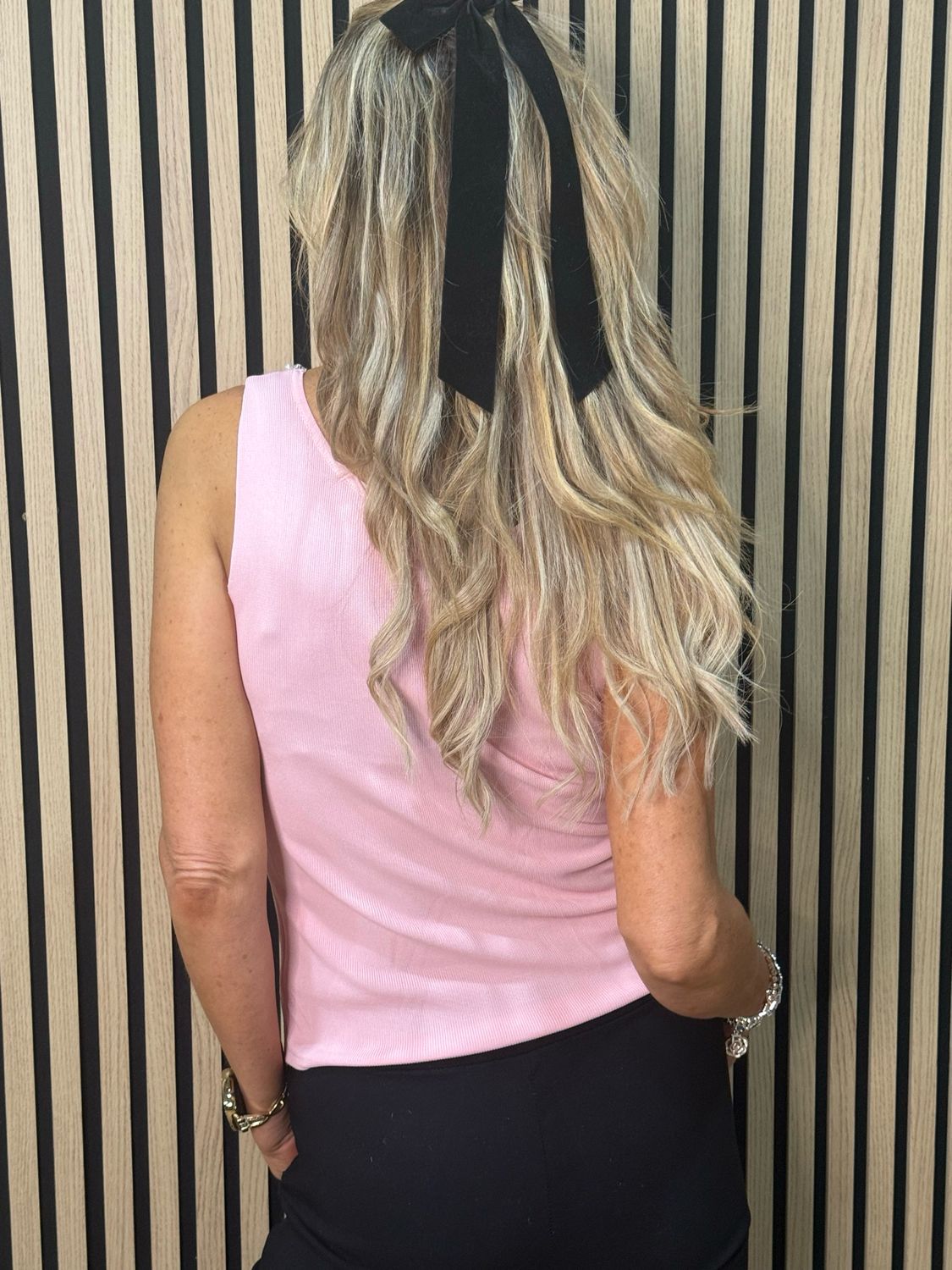 Diamanté Sleeveless Top - Pink