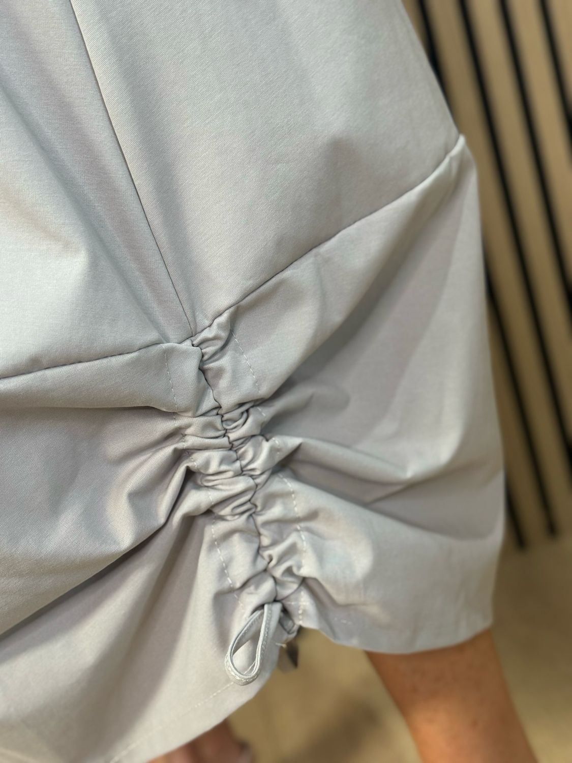 Cara - Utility Pinafore Dress - Taupe