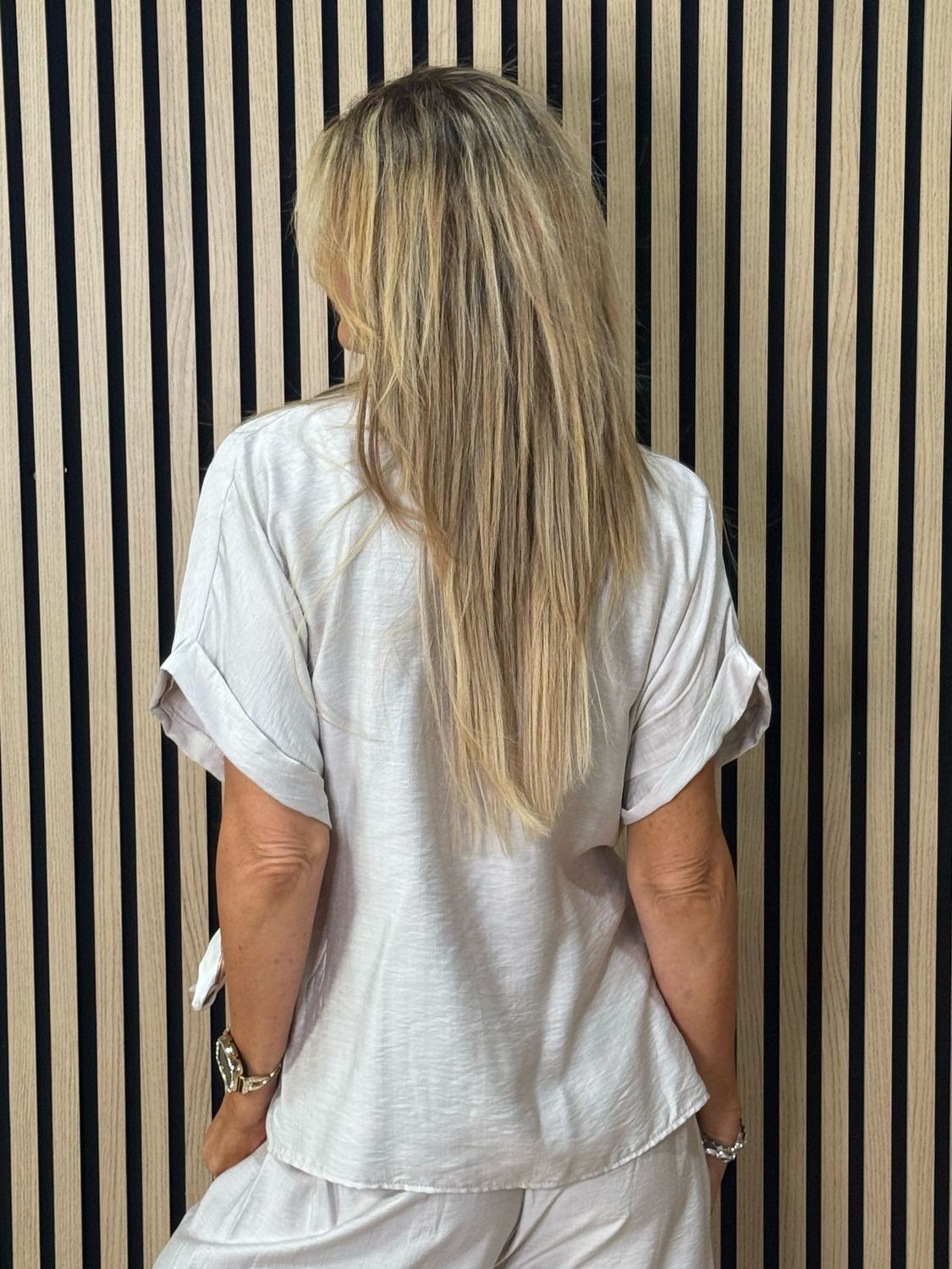 Luxe - Tie Waist Trouser Suit - Stone