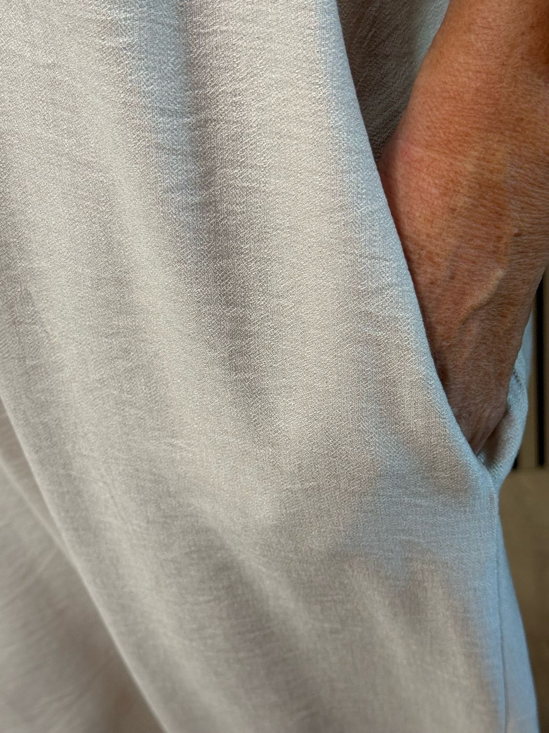 Mila - Cropped Wide Leg Jumpsuit - Beige