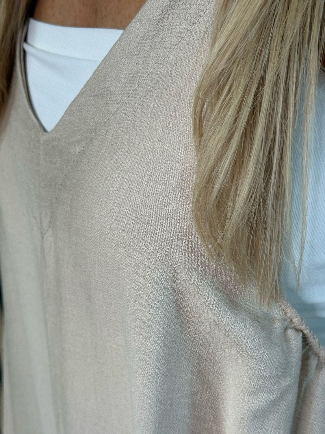 Mila - Cropped Wide Leg Jumpsuit - Beige