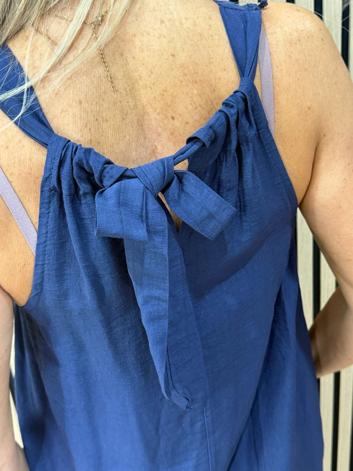 Easy Flow Midi Dress - Navy