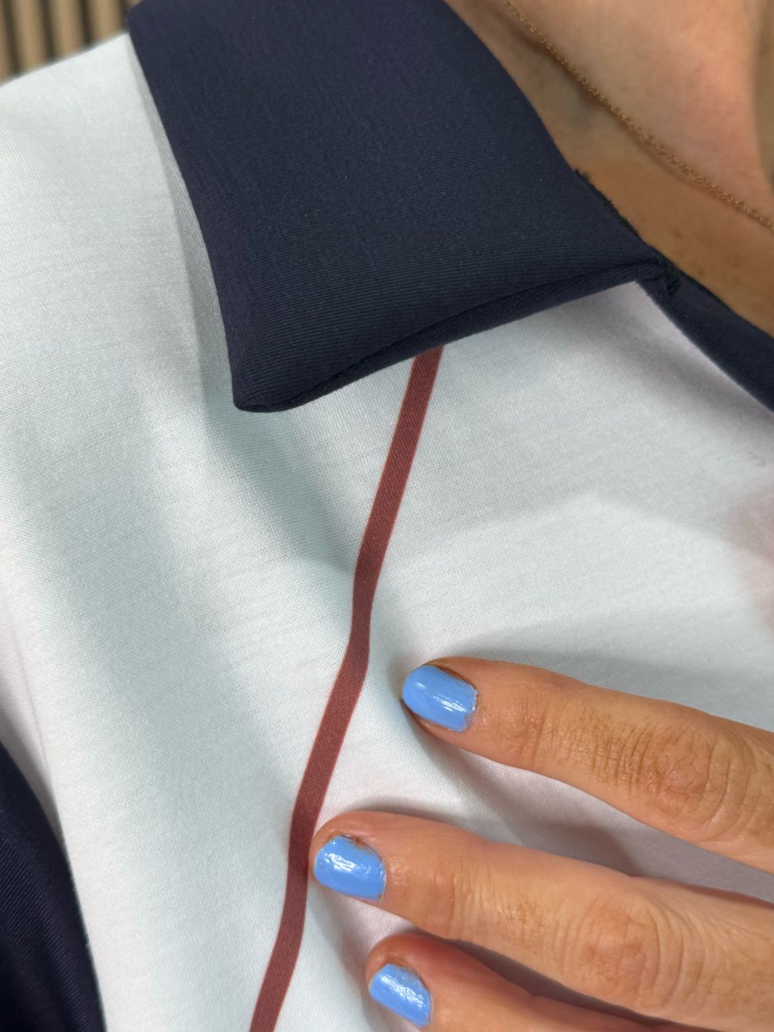 Abstract Print Shift Dress - White/Yellow/Navy