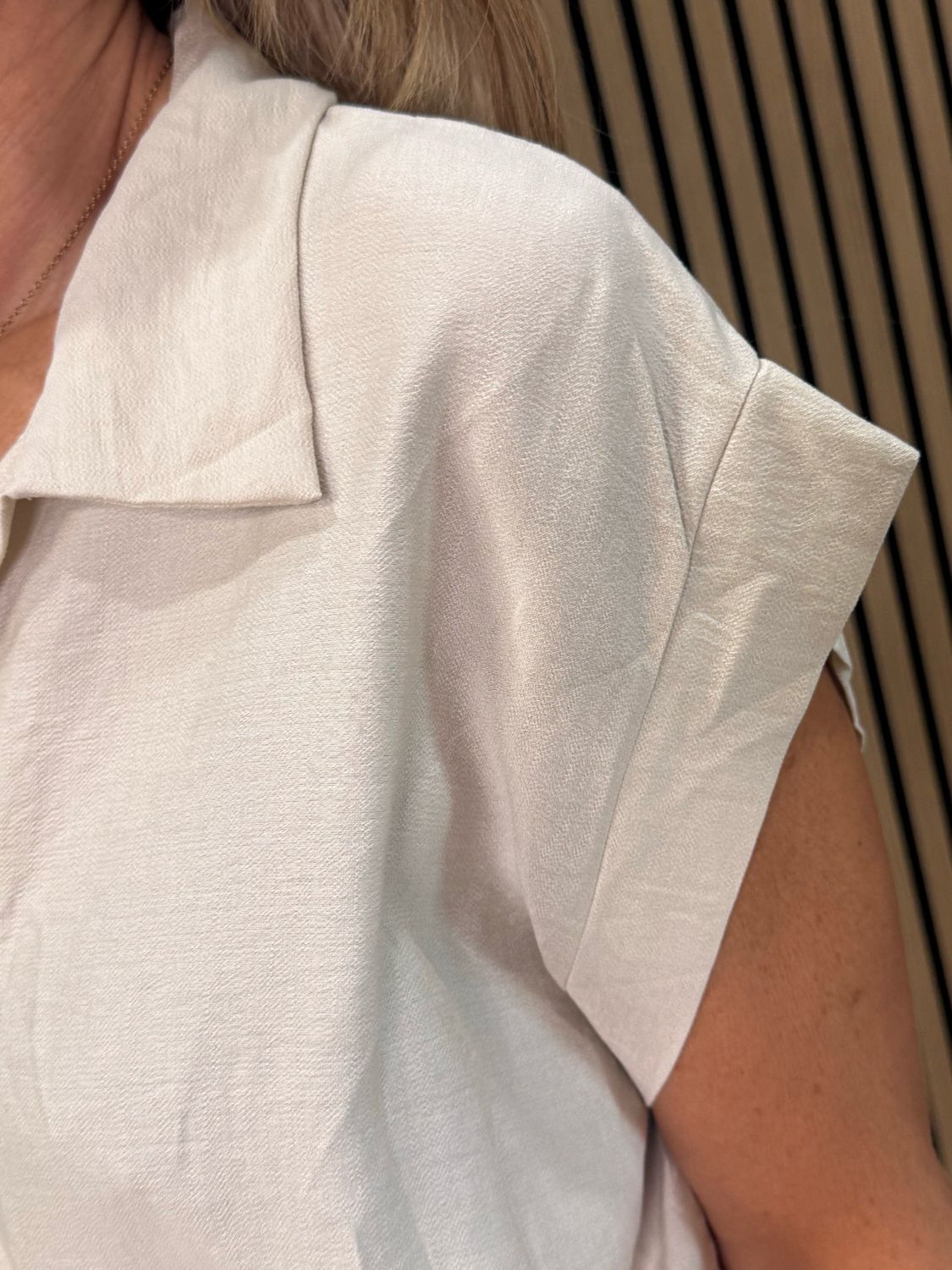 Luna Wide Leg Jump Suit - Cream