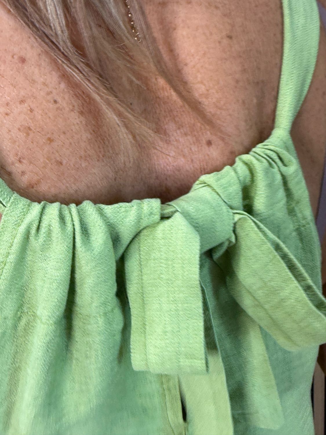 Easy Flow Midi Dress - Lime