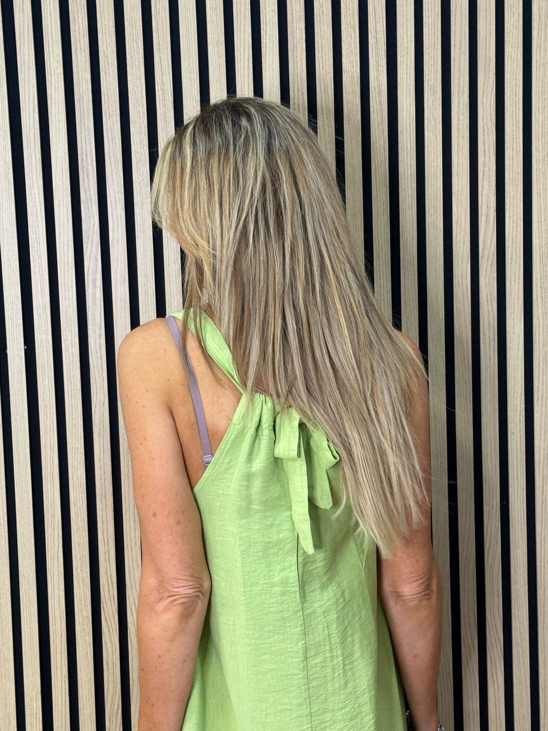 Easy Flow Midi Dress - Lime