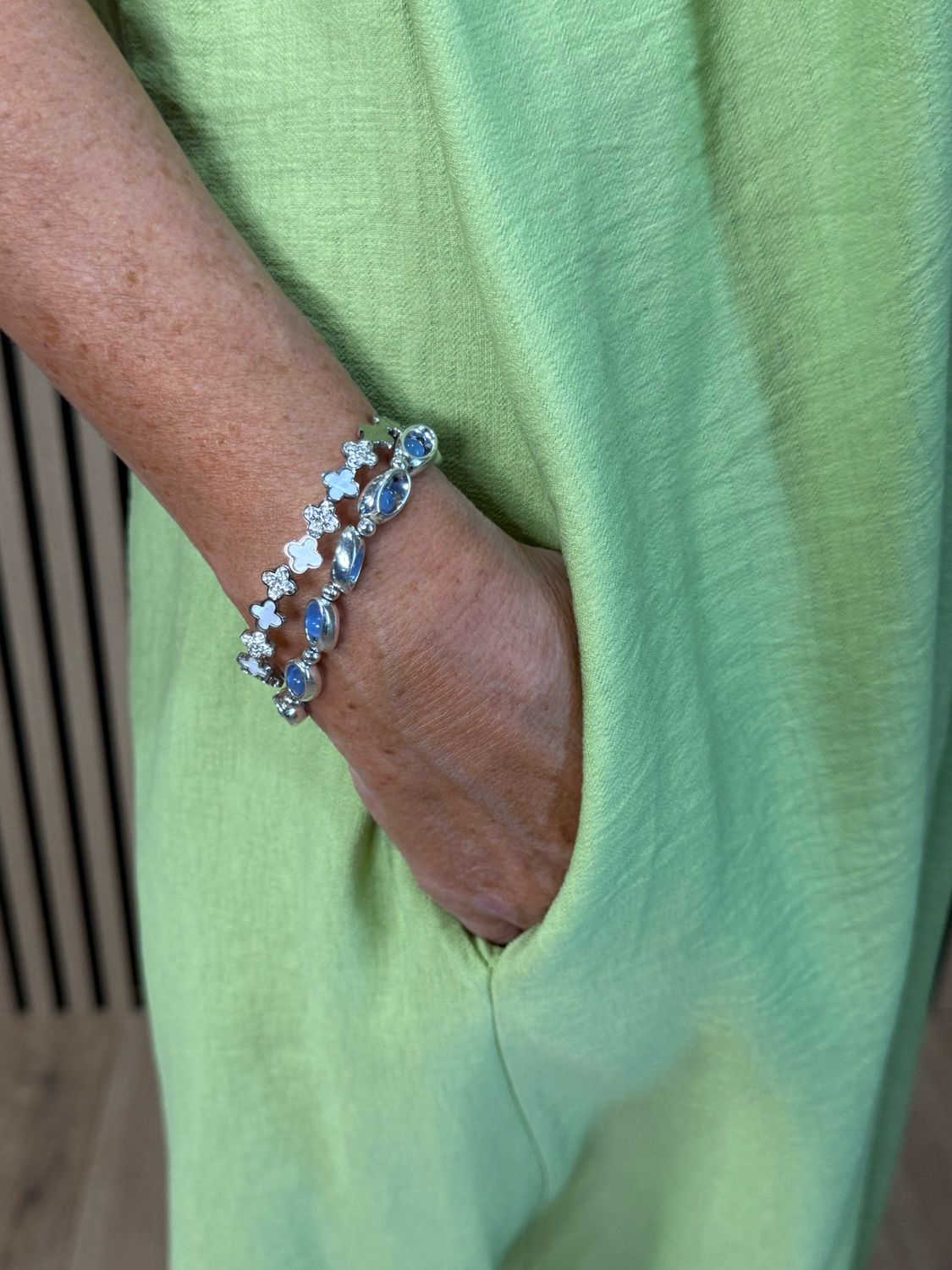 Easy Flow Midi Dress - Lime